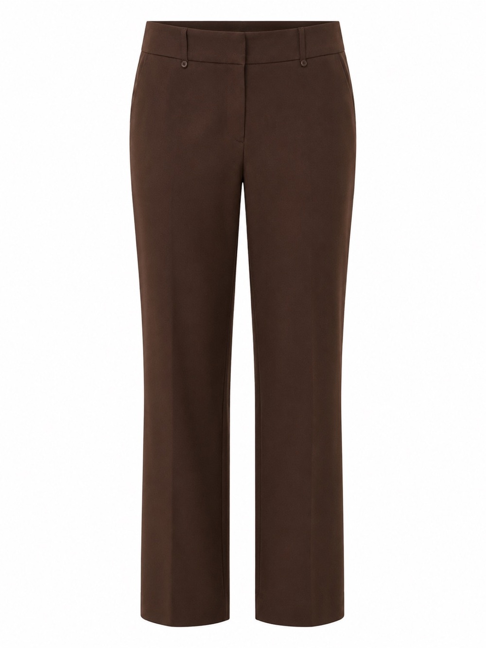 George Straight-Leg Dress Pants in Chocolate Brown